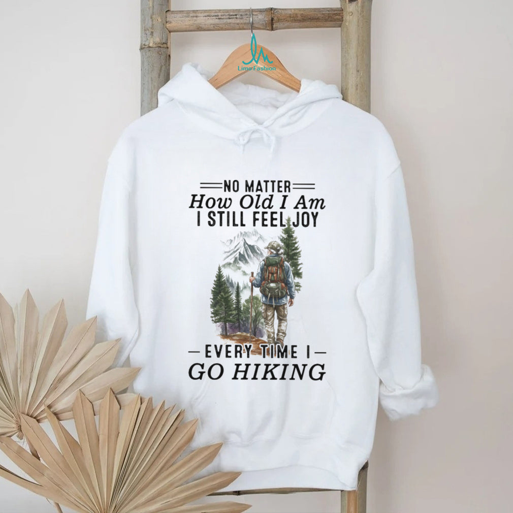Senior Hiker Mountain Trail Adventure Nature T Shirt