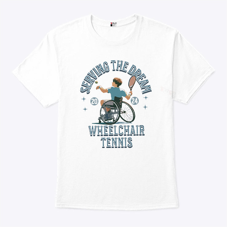 Serving The Dream Wheelchair Tennis Paralympics 2024 Shirt