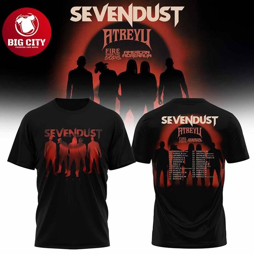Sevendust &amp; Atreyu 2026 US Headline Tour Two Sided Shirt