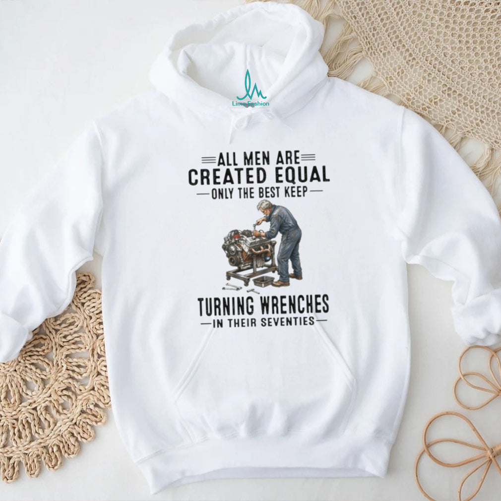 Seventies Mechanic Turning Wrenches Veteran Engineer Gift T Shirt