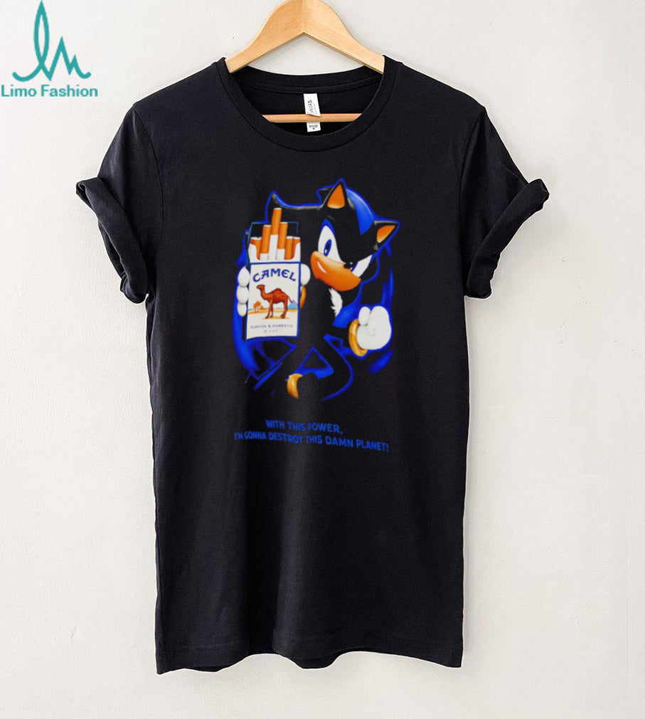 Shadow Camel Smoking Destroy This Damn Planet Meme shirt