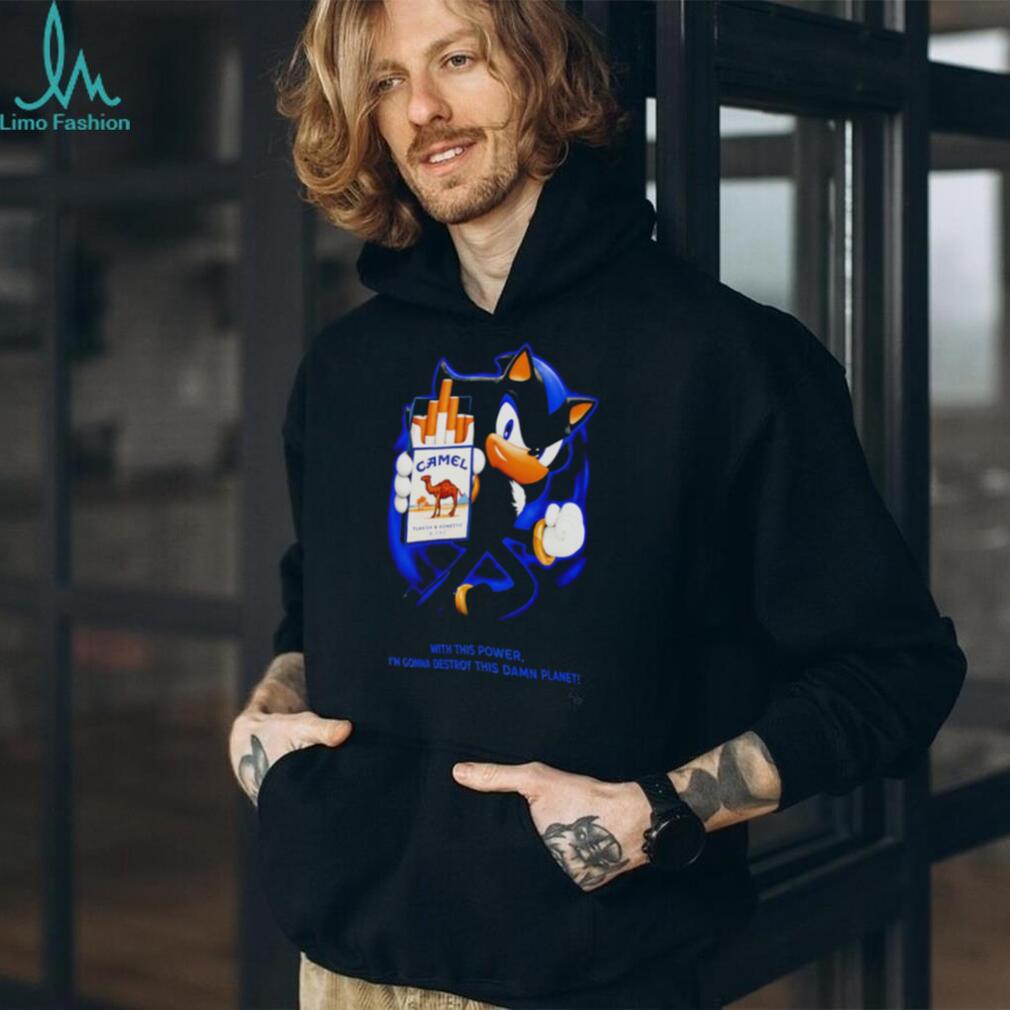 Shadow Camel Smoking Destroy This Damn Planet Meme shirt