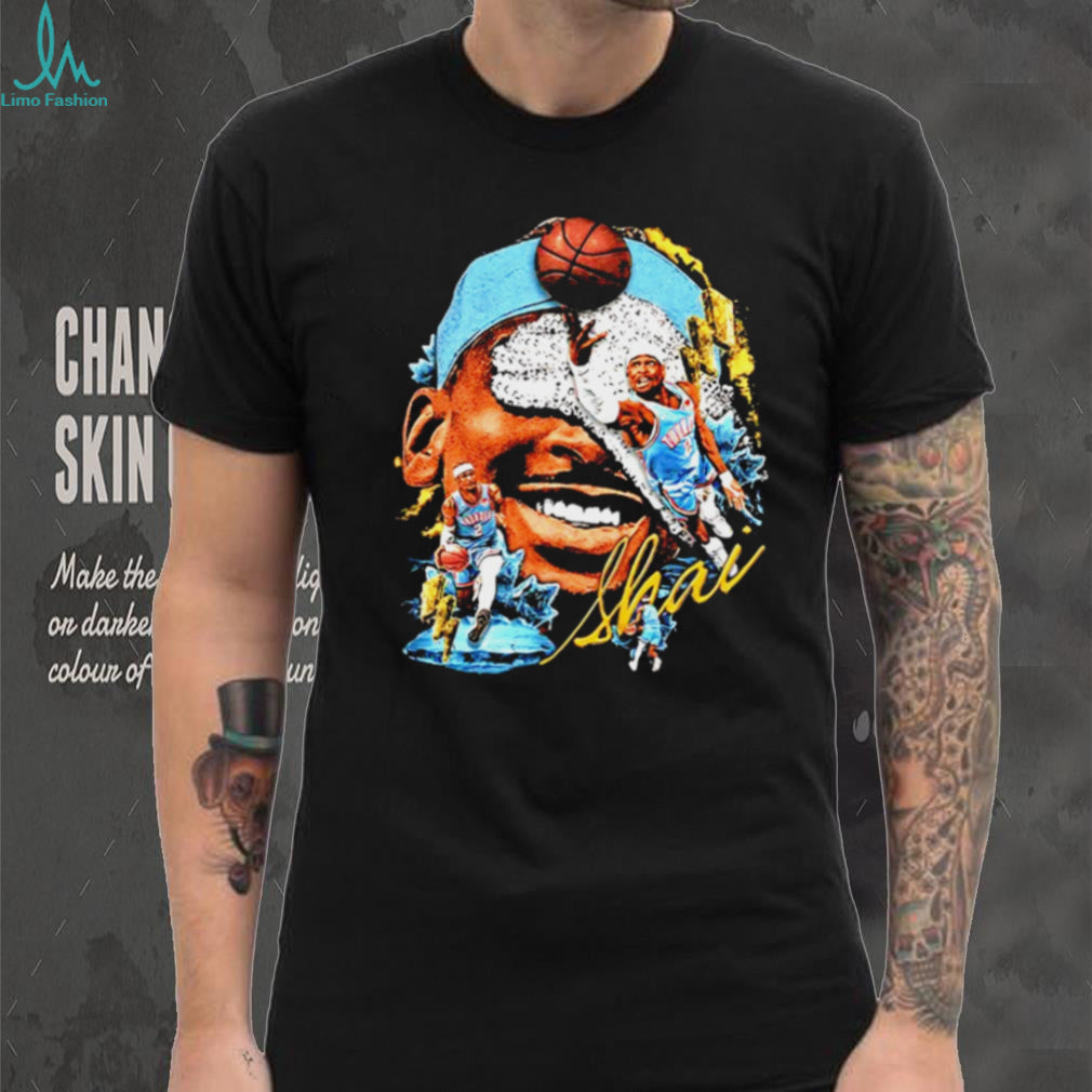 Shai Gilgeous Alexander Oklahoma City Basketball Vintage Graphic T Shirt