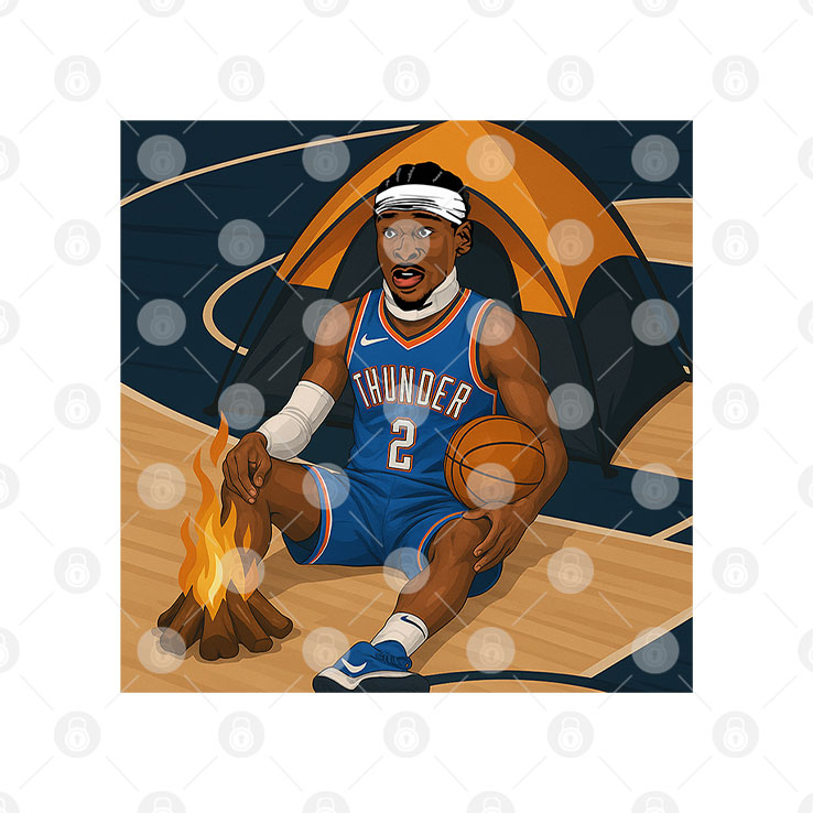 Shai Gilgeous-Alexander On Fire T Shirt