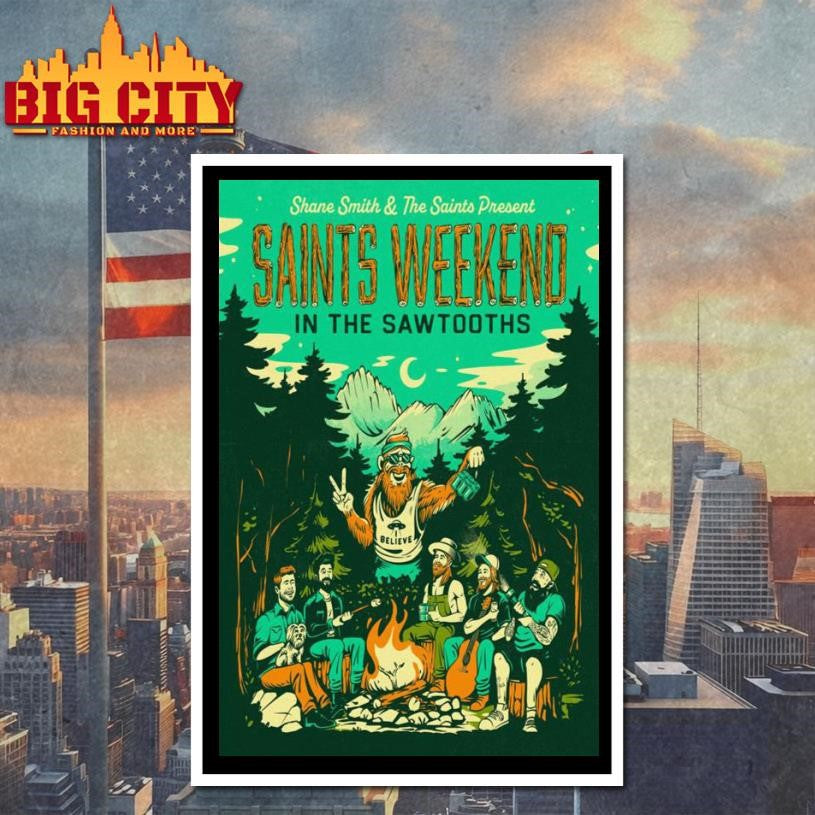 Shane Smith &amp; the Saints Saints Weekend in the Sawtooths 2026 Poster Shirt