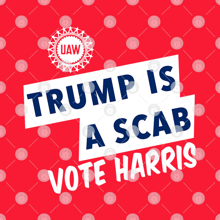 Shawn Fain Trump Is Scab Vote Harris T Shirt