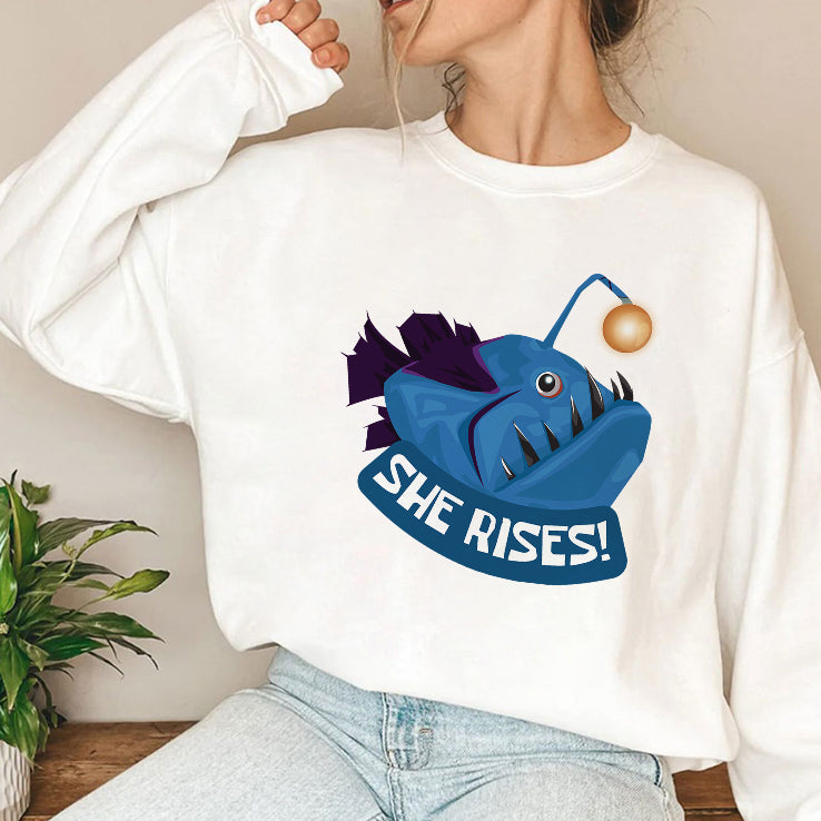 She Rises Anglerfish T Shirt