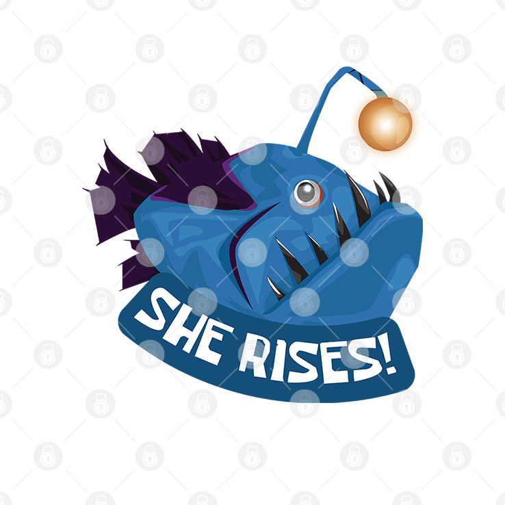 She Rises Anglerfish T Shirt