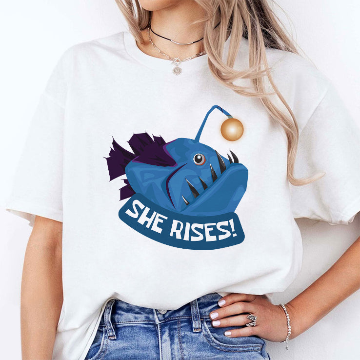 She Rises Anglerfish T Shirt