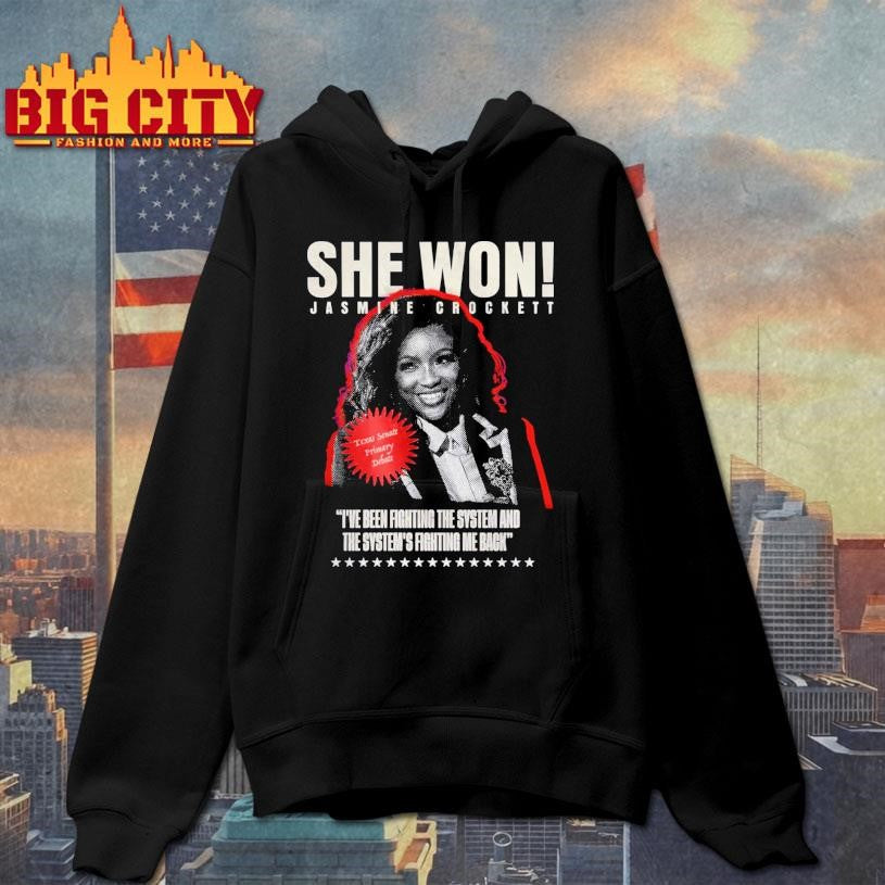 She Won Jasmine Crockett Shirt