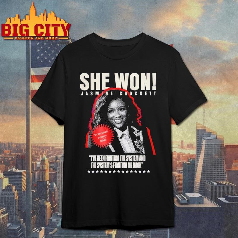 She Won Jasmine Crockett Shirt
