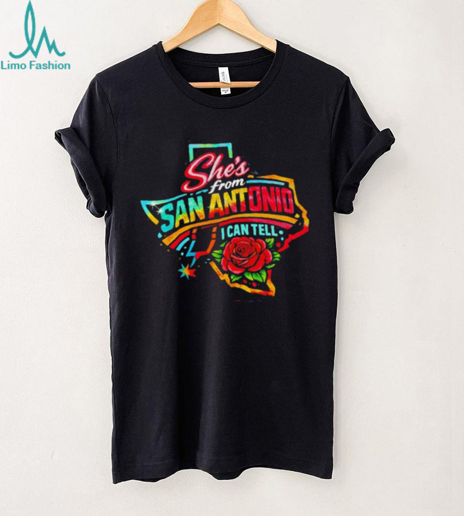 She’s From San Antonio I Can Tell Texas Rose Graphic T Shirt