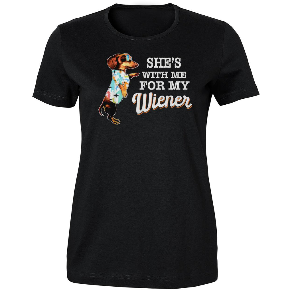 She’s With Me for My Wiener Dachshund Shirt