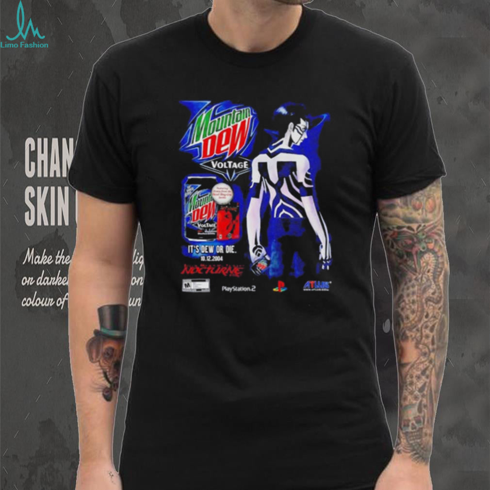 Shin Megami Tensei III Nocturne x Mountain Dew Voltage shirt