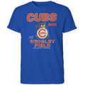 Shota Imanaga is sporting a Cubs Win Shirt