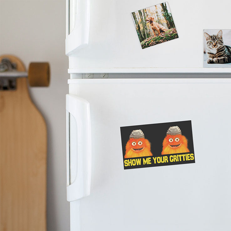 Show Me Your Gritties Philadelphia Flyers Car Magnet