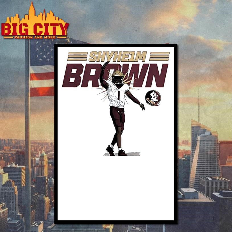 Shyheim Brown FSU Football NCAA Caricature Shirt