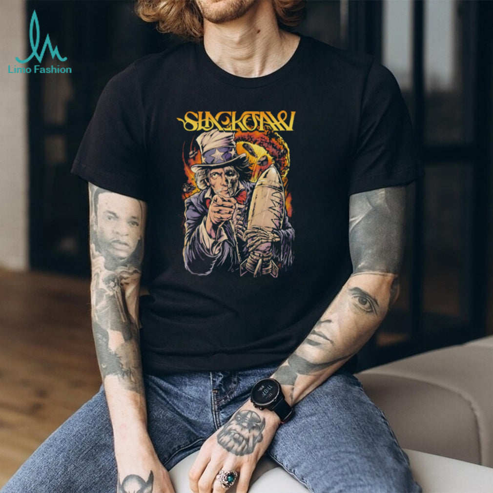 Sick Of It All Uncle Sam Skeleton Nuclear Bomb Punk Rock T Shirt
