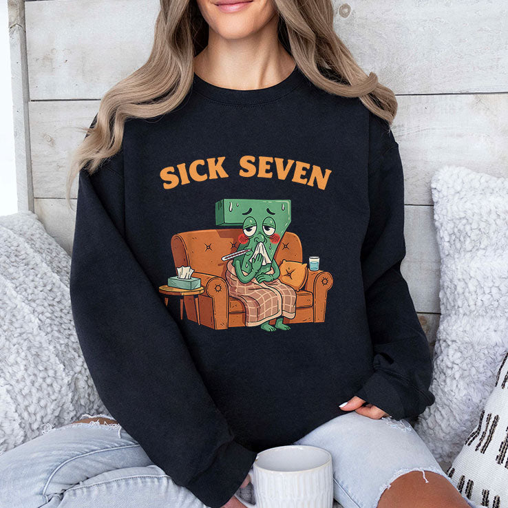 Sick Seven 67 Halloween Costume Fun Wordplay Design T Shirt