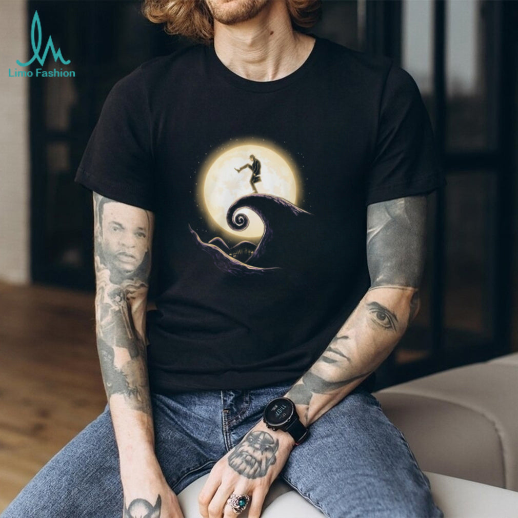 Silly Walks x Nightmare Before Christmas Mashup Moon T Shirt