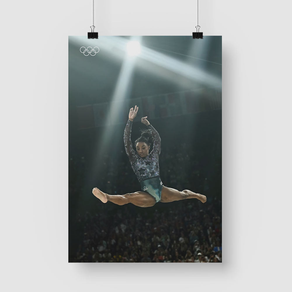 Simone Bile Olympic 2024 Poster