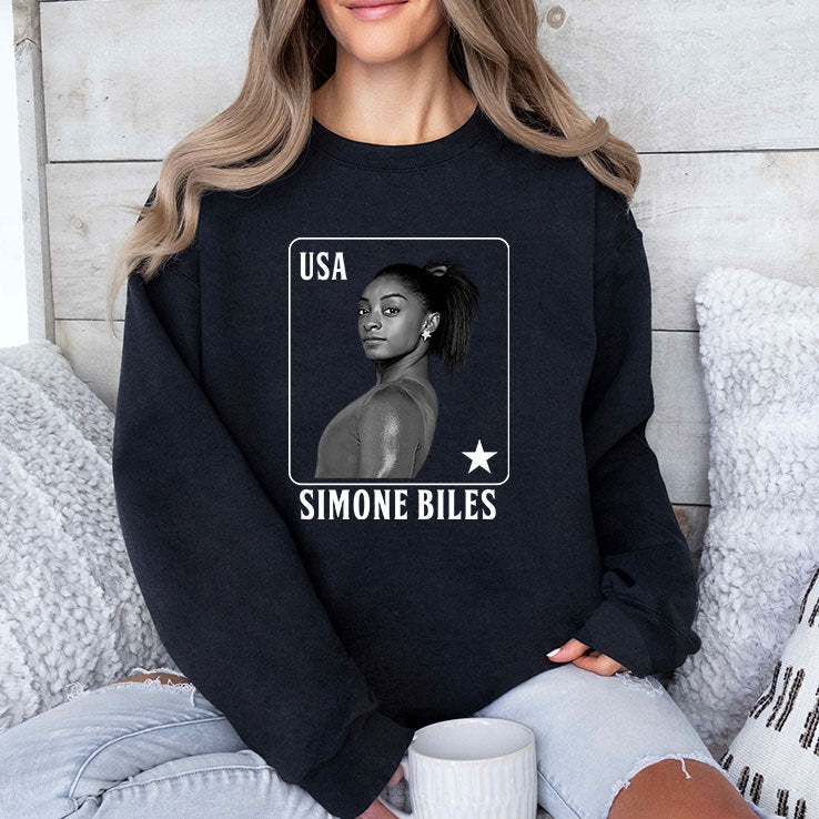 Simone Biles Gymnastics Playing Card USA T Shirt