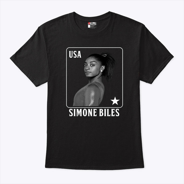 Simone Biles Gymnastics Playing Card USA T Shirt