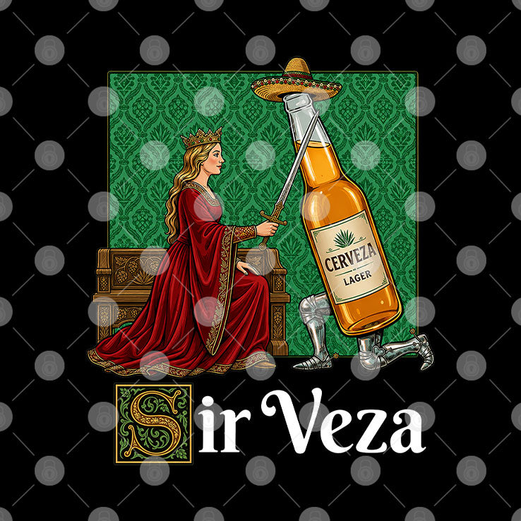 Sir Veza Cerueza Beer Mexican Sombrero T Shirt