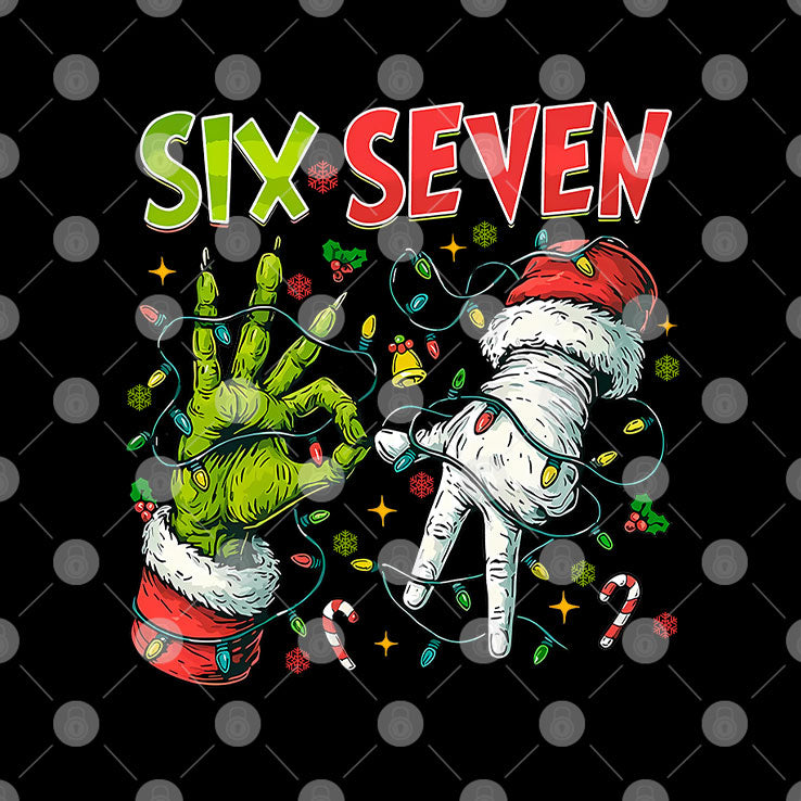 Six Seven 67 Meme Christmas T Shirt