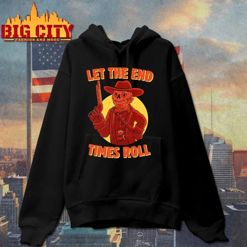 Skeleton Let the End Times Roll t-shirt