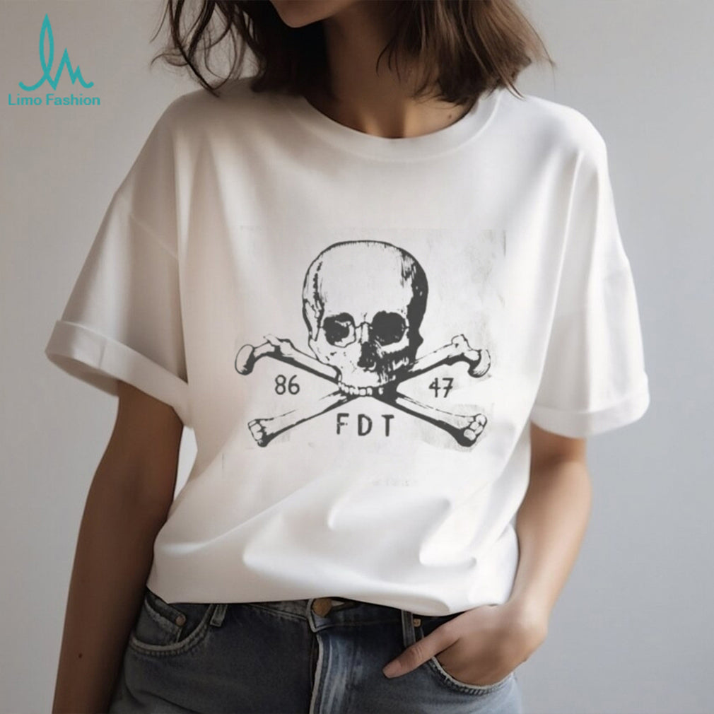 Skull Crossbones FDT Vintage Distressed Graphic Unisex T Shirt