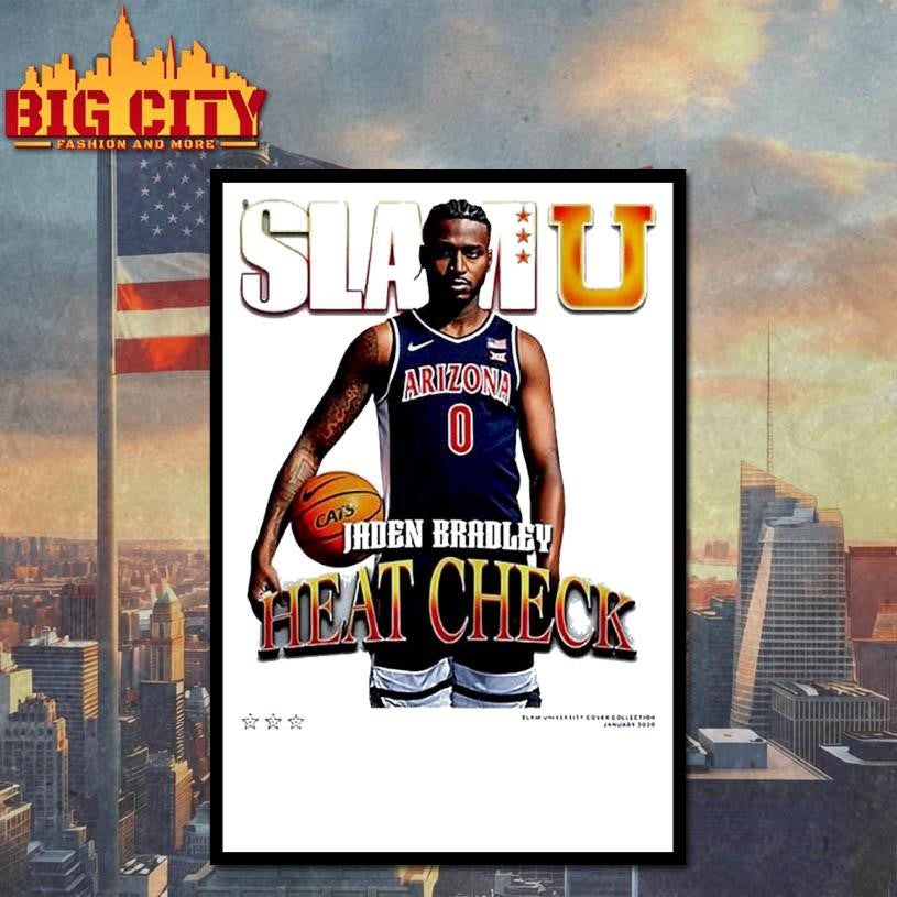 SlamU Jaden Bradley Heat Check Arizona Basketball Shirt