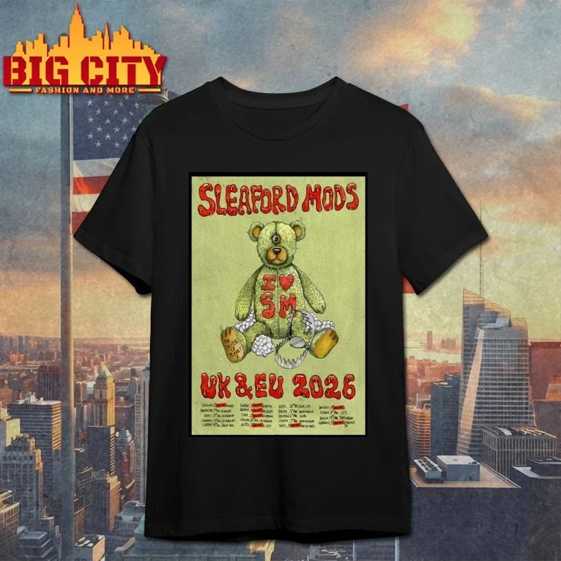 Sleaford Mods UK-EU 2026 Tour Poster t-shirt