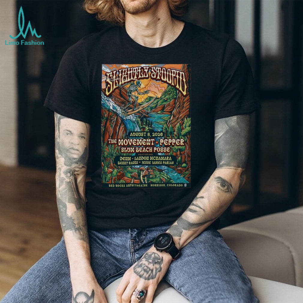 Slightly Stoopid Summer Tour 2026 Red Rocks Amphitheatre Concert T shirt