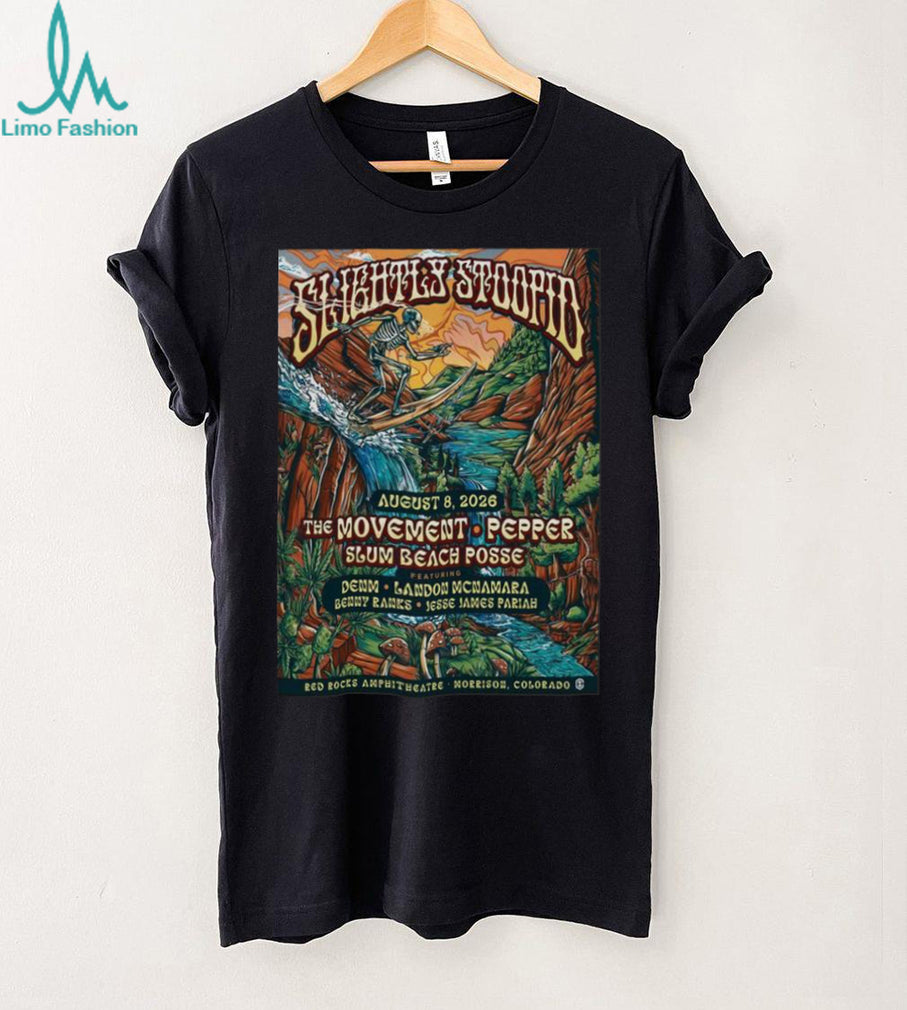 Slightly Stoopid Summer Tour 2026 Red Rocks Amphitheatre Concert T shirt