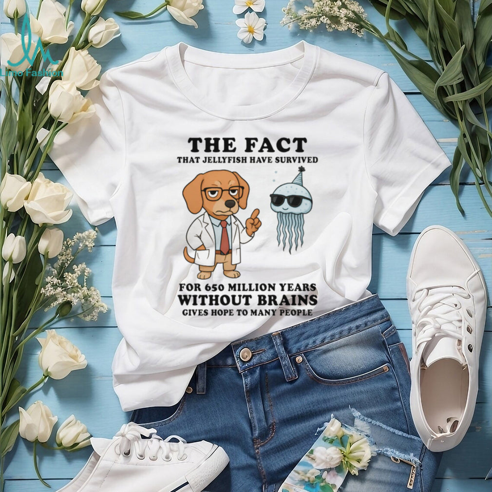 Smart Dachshund Scientist T Shirt Funny Jellyfish Brain Hope Quote Dog T Shirt
