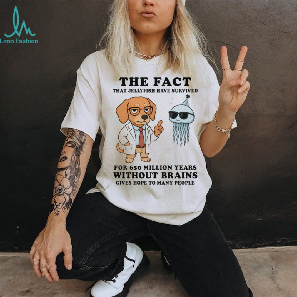 Smart Dachshund Scientist T Shirt Funny Jellyfish Brain Hope Quote Dog T Shirt