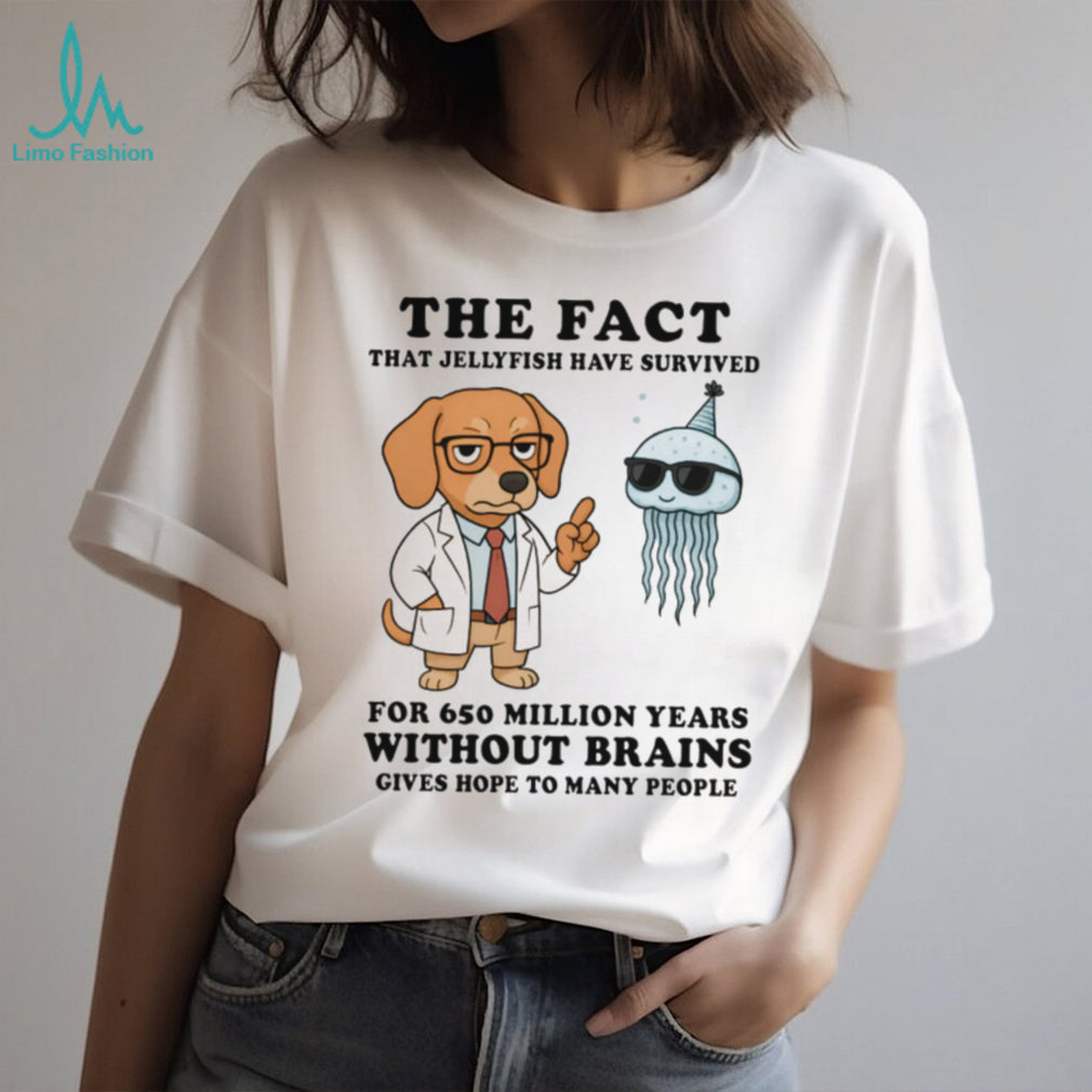 Smart Dachshund Scientist T Shirt Funny Jellyfish Brain Hope Quote Dog T Shirt