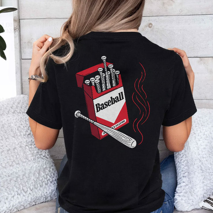 Smoking Barrels Funny Baseball T Shirt
