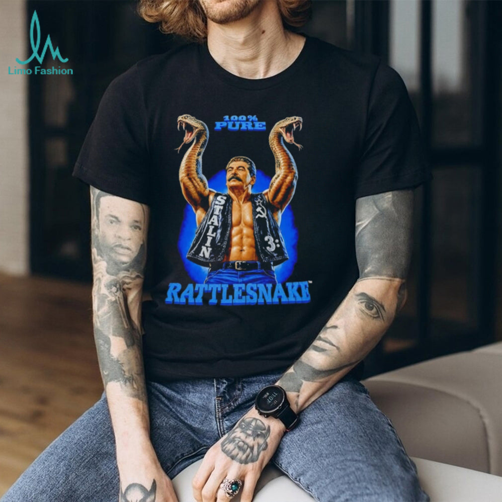 Snake Joseph Stalin Stone Cold Steve Austin 100% Pure Rattlesnake shirt