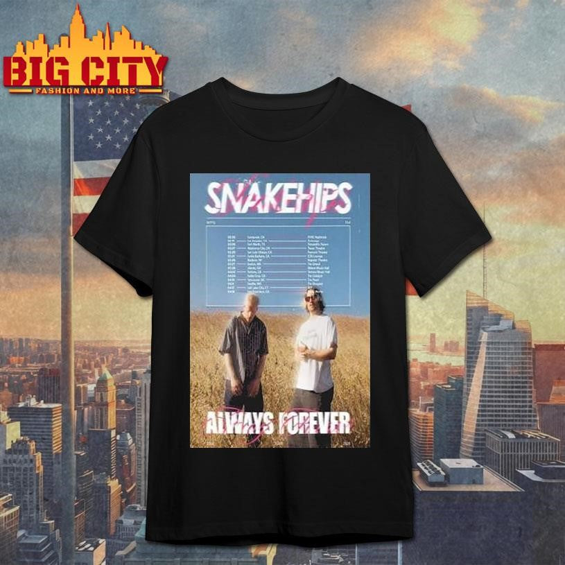 Snakehips Always Forever Spring Tour 2026 Dates Shirt