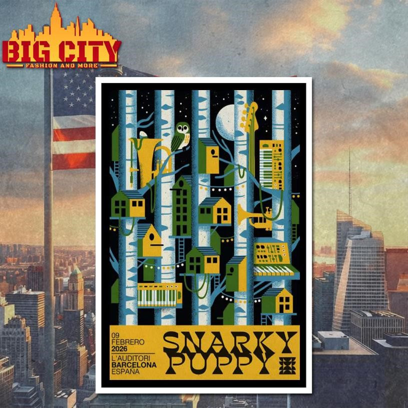 Snarky Puppy Feb 9 2026 L’Auditori De Barcelona Spain Poster Shirt