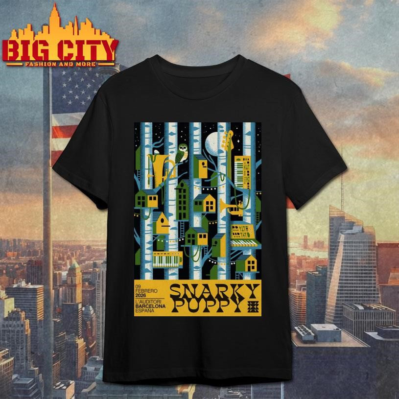 Snarky Puppy Feb 9 2026 L’Auditori De Barcelona Spain Poster Shirt