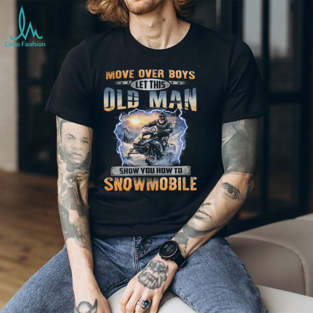 Snowmobile Old Man Winter Sports Outdoor Shirt