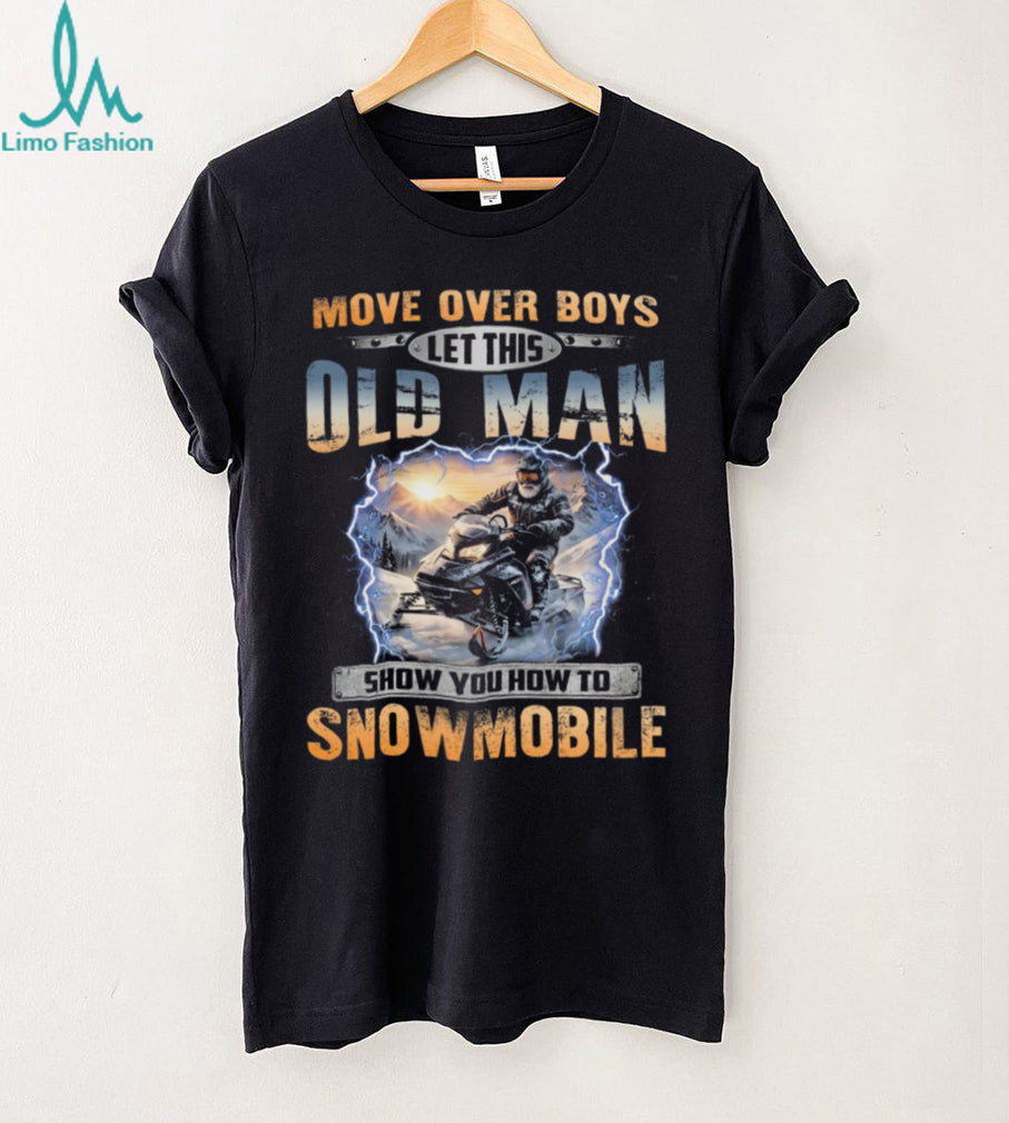 Snowmobile Old Man Winter Sports Outdoor Shirt