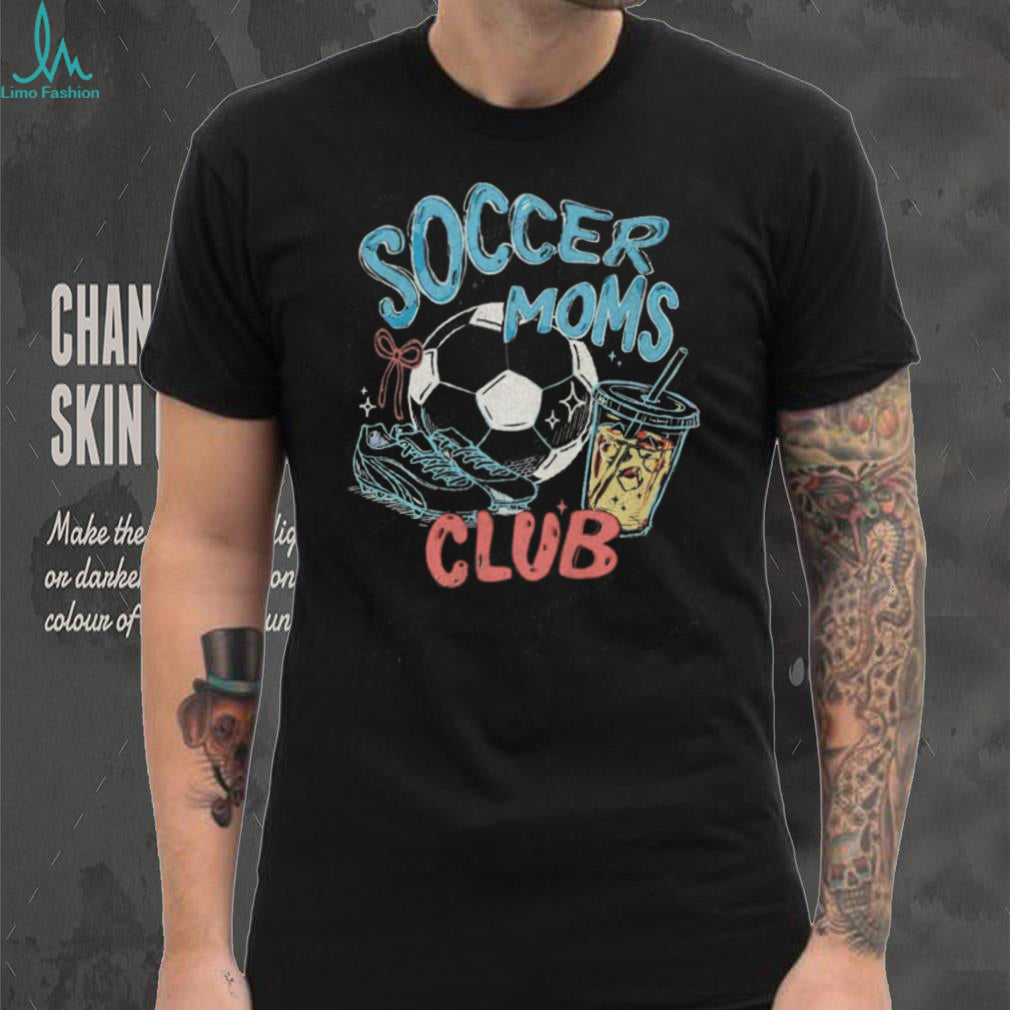 Soccer Moms Club Vintage Distressed Graphic Acid Wash T Shirt