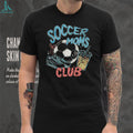 Soccer Moms Club Vintage Distressed Graphic Acid Wash T Shirt
