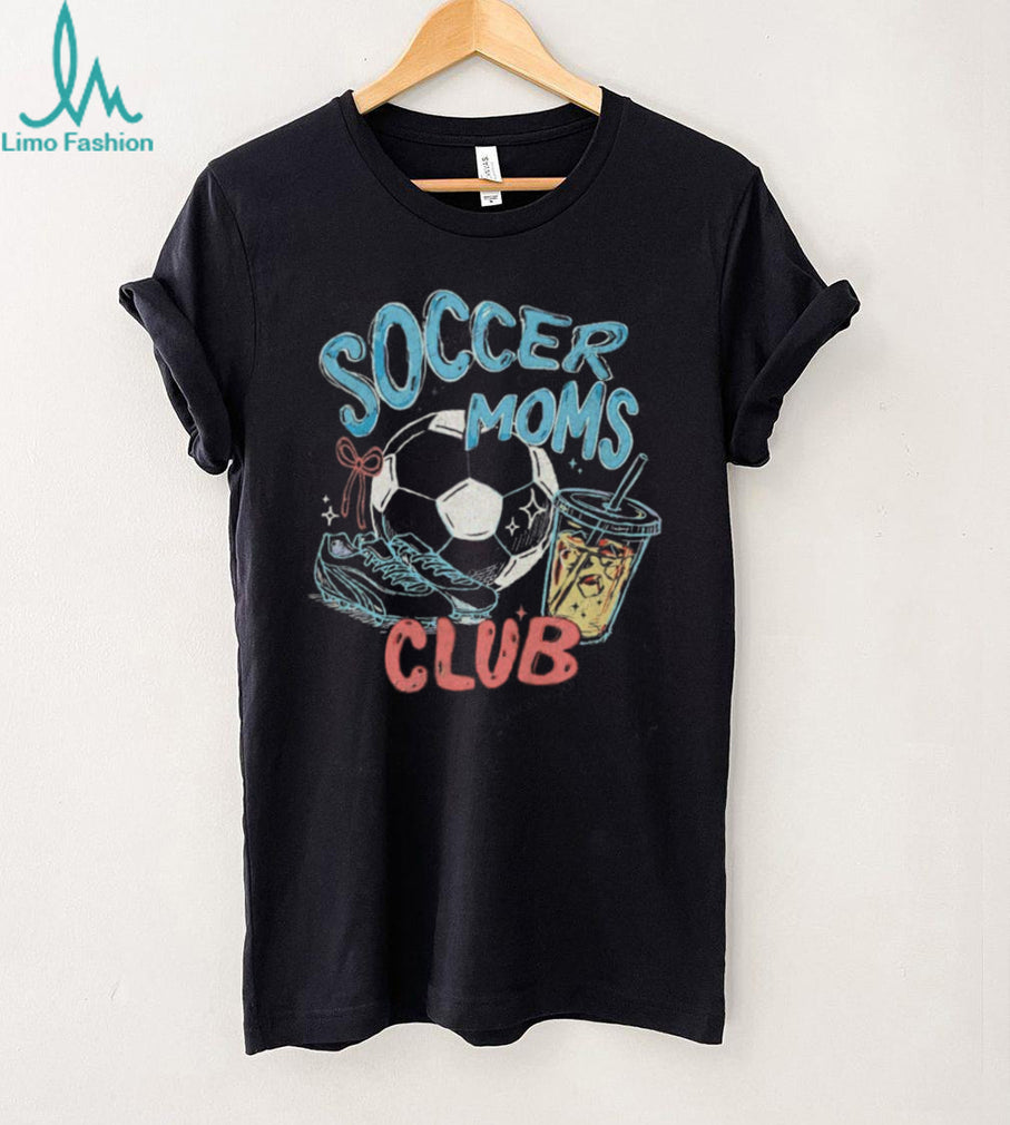 Soccer Moms Club Vintage Distressed Graphic Acid Wash T Shirt