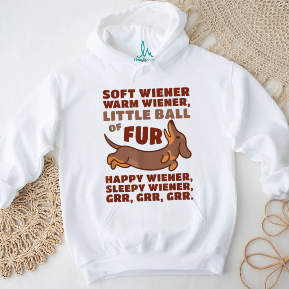Soft Wiener Warm Wiener Little Ball of Fur Dachshund T Shirt