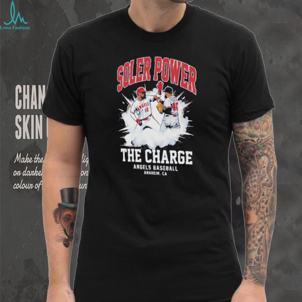 Soler Power The Charge Angels Baseball Anaheim CA Sports Graphic T Shirt